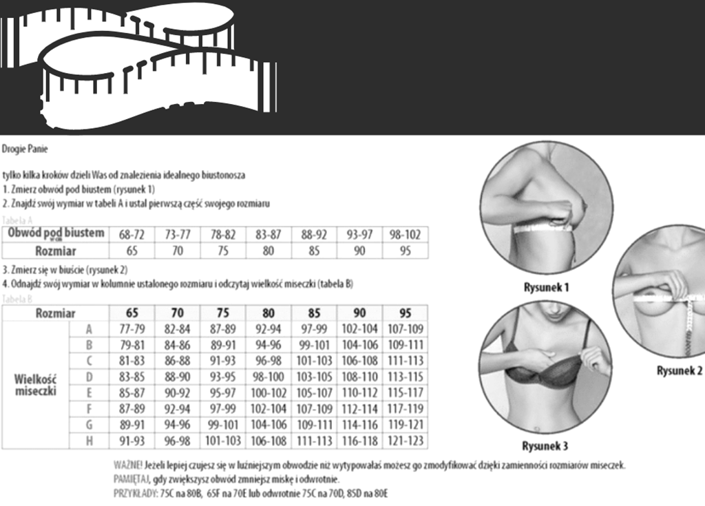 Jak Dobrać Biustonosz? Sprawdź, Jak Idealnie Dobrać Rozmiar Stanika ...