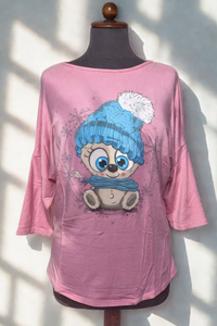 Koszulka Miss Fabio 56/2-10 różowa