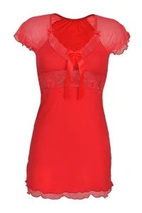 Koszulka nocna Dkaren Paulina czerwona