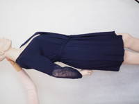 Szlafrok damski Coemi 171C872 deep cobalt