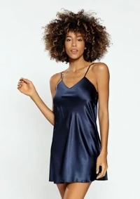 Koszulka nocna DKaren Karen halka granatowy