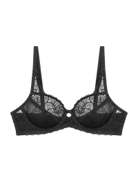 Biustonosz z fiszbinami Triumph Amourette Graphic W czarny