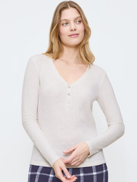 Bluzka damska Triumph Mix & Match – Top z długim rękawem (Light Grey Melange)