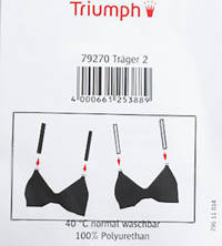 Ramiączka silikonowe Triumph Ersatztraeger Transparent 792 70