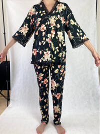 Piżama damska Rosch 1193619 czarna