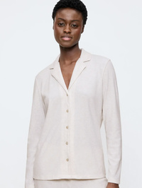 Piżama damska Triumph Mix & Match – Top z Długim Rękawem (Light Grey Melange)